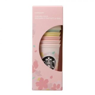 スターバックスコーヒー(Starbucks Coffee)のスターバックス SAKURA2020 リユーザブルカップ セット＆バッグ(グラス/カップ)