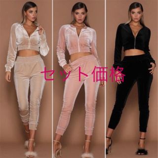 ミスガイデッド(MISSGUIDED)の期間限定値下げ ベロア セットアップ(セット/コーデ)