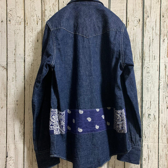 VISVIM - 17年モデル Visvim バンダナ ペイズリー デニムシャツ シャツ