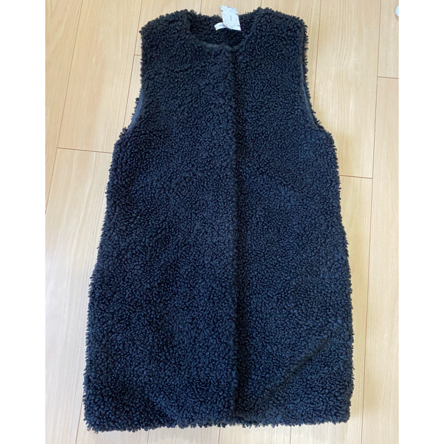 【なかなか】 HOWDY. moco long vest ブラック ※値下げ不可の通販 by ru- ̈* ｜ラクマ レディース