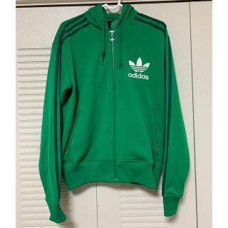 アディダス(adidas)のadidasアディダス・グリーンパーカー(ジャージ)