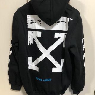 オフホワイト(OFF-WHITE)のOff-White パーカー 黒 L(パーカー)