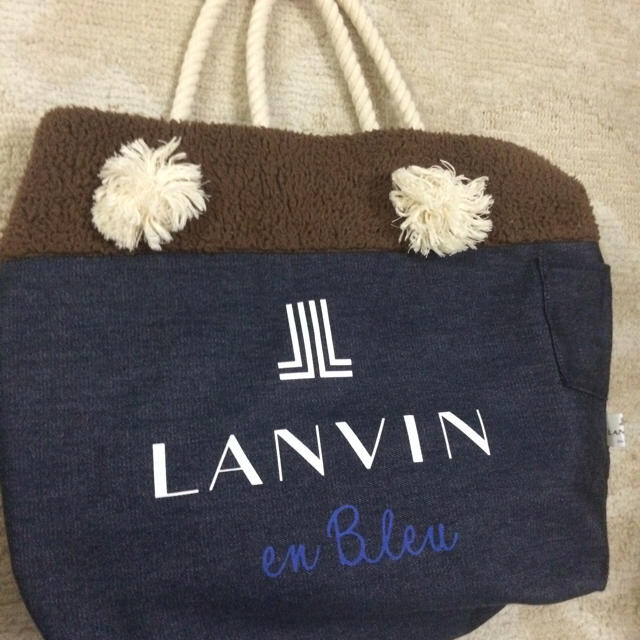 LANVIN en Bleu(ランバンオンブルー)のランバン★リバーシブルビックトート レディースのバッグ(トートバッグ)の商品写真