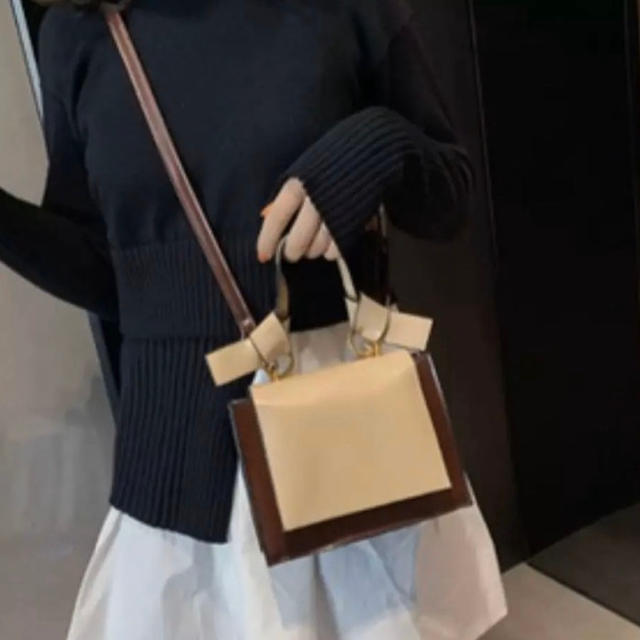 ZARA(ザラ)のショルダーバッグ バイカラー 韓国ファッション レディースのバッグ(ショルダーバッグ)の商品写真