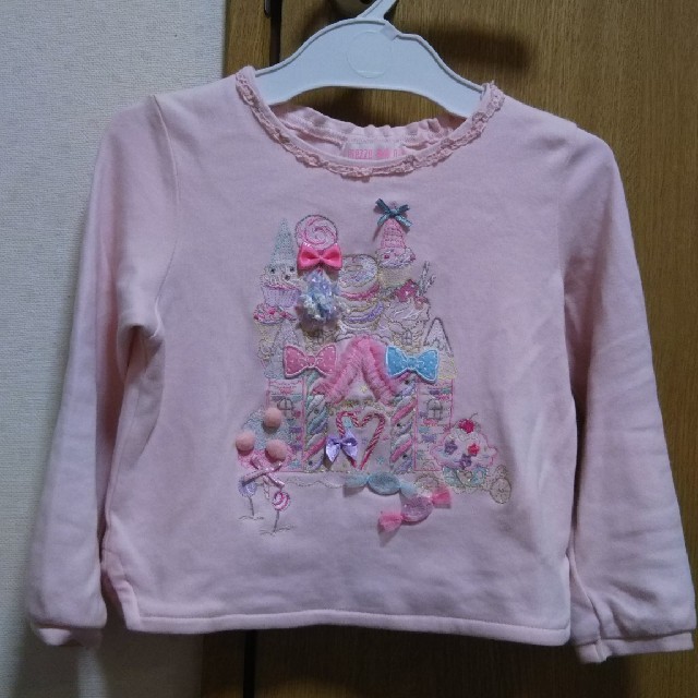 mezzo piano(メゾピアノ)のメゾピアノ  ロンT 100 キッズ/ベビー/マタニティのキッズ服女の子用(90cm~)(Tシャツ/カットソー)の商品写真