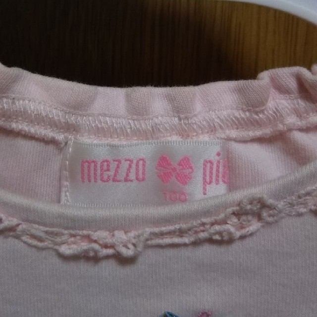 mezzo piano(メゾピアノ)のメゾピアノ  ロンT 100 キッズ/ベビー/マタニティのキッズ服女の子用(90cm~)(Tシャツ/カットソー)の商品写真