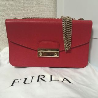 フルラ(Furla)のFURLA フルラ  メトロポリス  L チェーン ショルダーバッグ 赤(ショルダーバッグ)