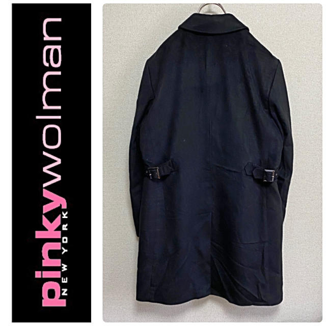 UNITED ARROWS(ユナイテッドアローズ)の美品　一点物　PinkyWolman カシミヤ100% ステンカラー　コート メンズのジャケット/アウター(ステンカラーコート)の商品写真