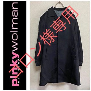 ユナイテッドアローズ(UNITED ARROWS)の美品　一点物　PinkyWolman カシミヤ100% ステンカラー　コート(ステンカラーコート)