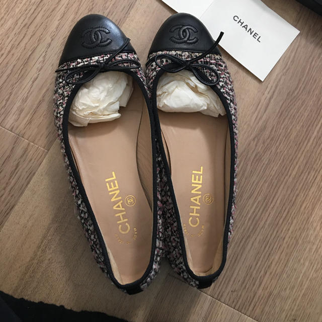 CHANEL シャネル　バレエシューズ　37 パンプス　靴