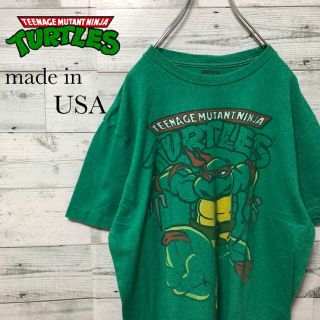 ミュータントタートルズ 忍者タートルズ☆USA製 デカロゴ Tシャツ カットソー(Tシャツ/カットソー(半袖/袖なし))