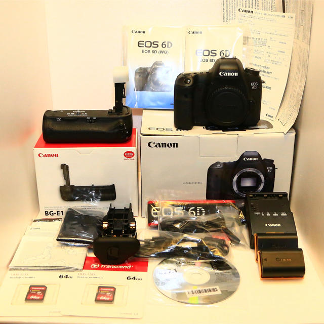 Canon eos 6D + 純正バッテリーグリップ 付属品完備！ 在庫あり送料 ...