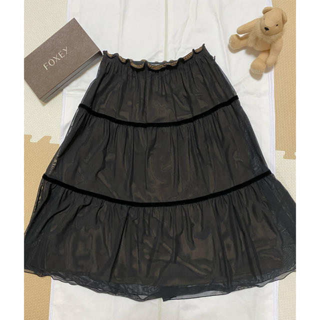 FOXEY(フォクシー)のりい様専用未使用⭐︎FOXEY⭐︎ふわふわスカート40 レディースのスカート(ひざ丈スカート)の商品写真