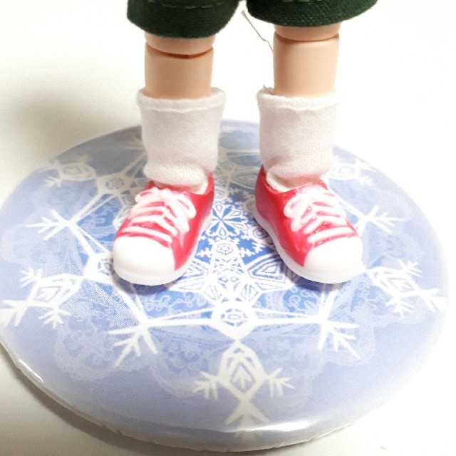 【新品】あまむす/オビツ11ボディ用スニーカー/ピンク【未開封】 ハンドメイドのぬいぐるみ/人形(人形)の商品写真