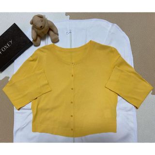 フォクシー(FOXEY)の美品⭐︎FOXEY⭐︎アッパースタンダード マリーゴールド(カーディガン)