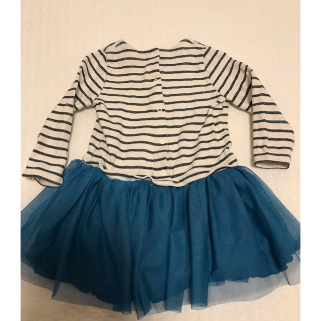 PETIT BATEAU(プチバトー)のプチバトーワンピース 18m キッズ/ベビー/マタニティのベビー服(~85cm)(ワンピース)の商品写真