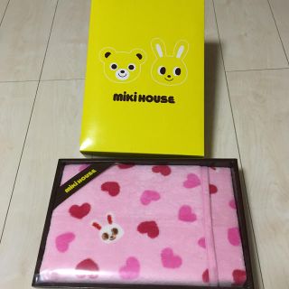 ミキハウス(mikihouse)の【未使用品】ミキハウス ポータブルケット(おくるみ/ブランケット)