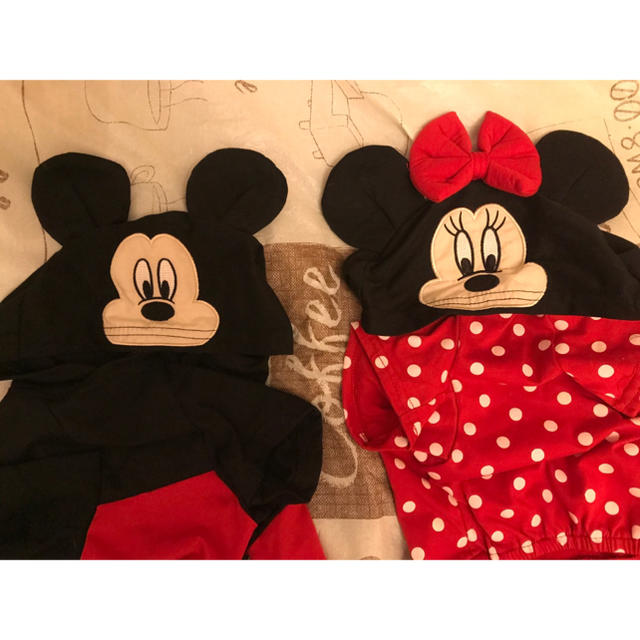 Disney(ディズニー)のペット服　ミッキーとミニー　お値下げしました！ ハンドメイドのペット(ペット服/アクセサリー)の商品写真