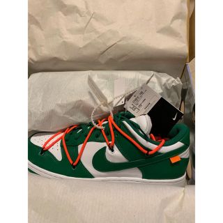 ナイキ(NIKE)のNIKE OFF-WHITE DUNK LOW 28 パイングリーン(スニーカー)