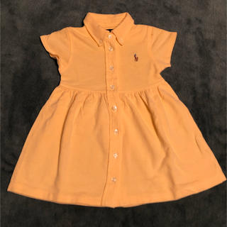 ラルフローレン(Ralph Lauren)のラルフローレン　80センチ ワンピース　オレンジ色(ワンピース)
