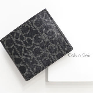 カルバンクライン(Calvin Klein)の新品 カルバンクライン 二つ折り 財布 ロゴモノグラム 人気 札入れ 小銭入れ(折り財布)