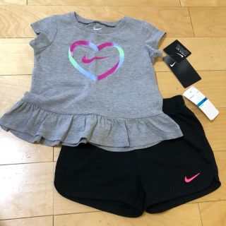 ナイキ(NIKE)のナイキ ベビー ガールズ 女の子 Tシャツ ショートパンツ(Tシャツ/カットソー)