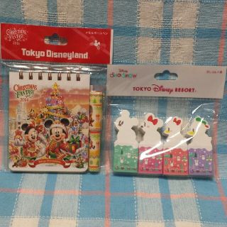 ディズニー(Disney)のDisney  RESORT  グッズ　メモと消しゴムセット(ノート/メモ帳/ふせん)