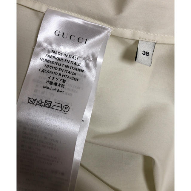 Gucci - GUCCIコットンポプリンシャツ ウェブリボン&トリムの通販 by