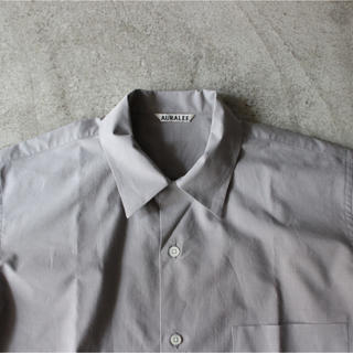 コモリ(COMOLI)の2017ss AURALEE オープンカラーシャツ(シャツ)