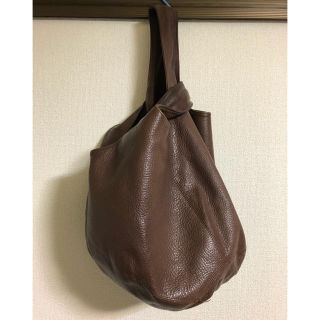 パピヨネ(PAPILLONNER)のパピヨネ　USAGI BAG 本革バッグ　ブラウン(トートバッグ)