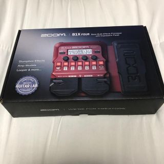 ズーム(Zoom)の【未使用】ZOOM B1X FOUR ベースマルチエフェクトプロセッサー(ベースエフェクター)