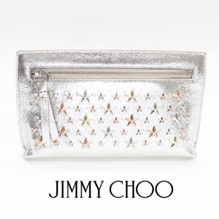 ジミーチュウ(JIMMY CHOO)の新品 ジミーチュウ ポーチ コスメ スター コラリー クラッチバッグ シルバー(クラッチバッグ)