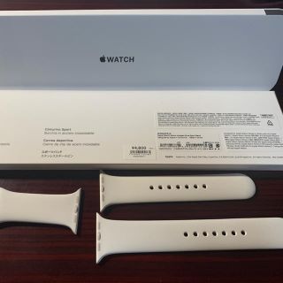 アップルウォッチ(Apple Watch)の新品！アップルウォッチ5、スポーツバンド、44mm,ホワイト(その他)