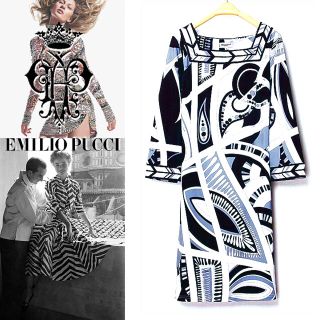 エミリオプッチ(EMILIO PUCCI)の新品未使用❤️今期物プッチ♡ワンピ340(ひざ丈ワンピース)