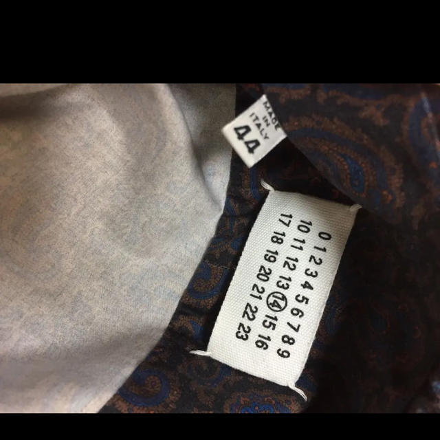 Maison Martin Margiela(マルタンマルジェラ)のマルジェラ　ペイズリーシャツ　44 メンズのトップス(Tシャツ/カットソー(半袖/袖なし))の商品写真