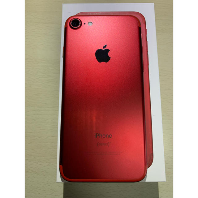 iPhone 7 Red 256 GB SIMフリー（バッテリー９７%）