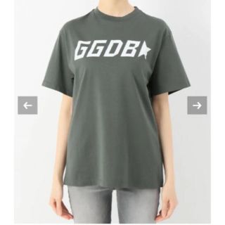 ゴールデングース(GOLDEN GOOSE)のゴールデングース　ロゴTシャツ　カーキ(Tシャツ(半袖/袖なし))