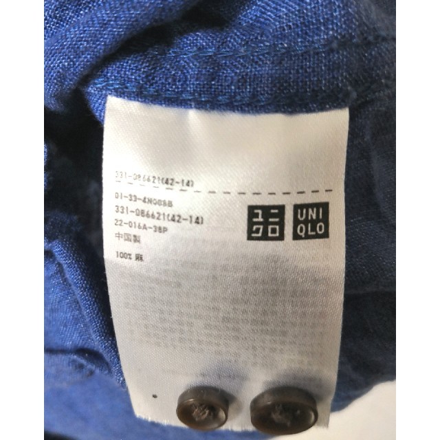 UNIQLO(ユニクロ)のリネンシャツ ユニクロ（UNIQLO）/デニム風/Sサイズ メンズのトップス(シャツ)の商品写真