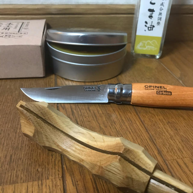 官報 asimocraftsオピネル＃8ナイフ専用グリップリアルツリーnicetime その他