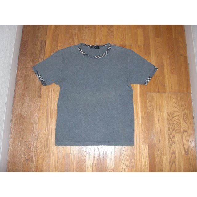 BURBERRY BLACK LABEL(バーバリーブラックレーベル)の中古　ブラックレーベル　半袖Ｔシャツ　グレー　２ メンズのトップス(Tシャツ/カットソー(半袖/袖なし))の商品写真