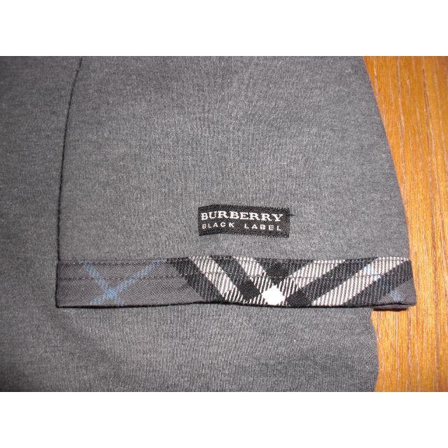 BURBERRY BLACK LABEL(バーバリーブラックレーベル)の中古　ブラックレーベル　半袖Ｔシャツ　グレー　２ メンズのトップス(Tシャツ/カットソー(半袖/袖なし))の商品写真