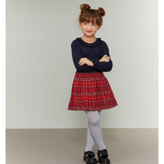 PETIT BATEAU(プチバトー)の☆プチバトー☆タータンチェックスカート　3歳サイズ キッズ/ベビー/マタニティのキッズ服女の子用(90cm~)(スカート)の商品写真