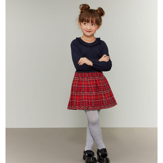 プチバトー(PETIT BATEAU)の☆プチバトー☆タータンチェックスカート　3歳サイズ(スカート)