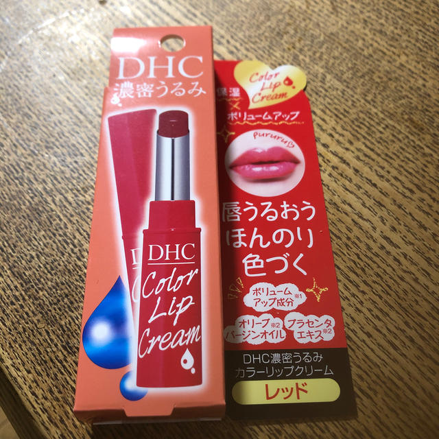 DHC(ディーエイチシー)のDHC 濃密うるみカラーリップクリーム レッド(1.5g) コスメ/美容のスキンケア/基礎化粧品(リップケア/リップクリーム)の商品写真