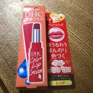 ディーエイチシー(DHC)のDHC 濃密うるみカラーリップクリーム レッド(1.5g)(リップケア/リップクリーム)