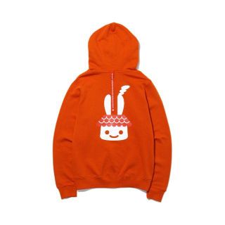 キューン(CUNE)の新品! CUNE ジップパーカーZIP PARKA 煙突(オレンジ)L(パーカー)