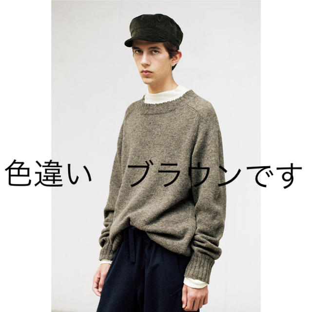 新品　2019AW MHL. ウール　ローゲージニット　ブラウン　Lサイズ　完売