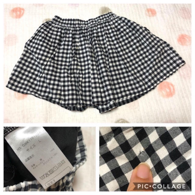 GLOBAL WORK(グローバルワーク)の専用★チェックスカート★110 キッズ/ベビー/マタニティのキッズ服女の子用(90cm~)(スカート)の商品写真