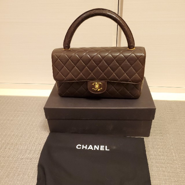 期間限定特価】 CHANEL 美品❗シャネルマトラッセココハンドル茶色