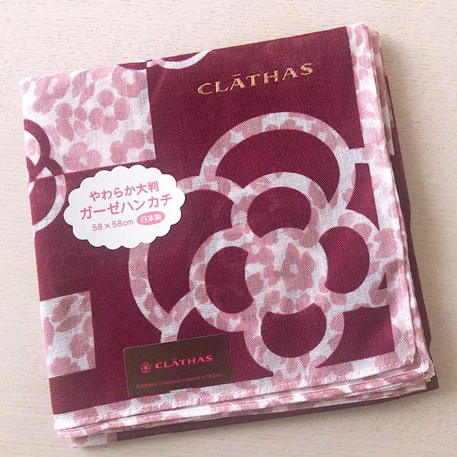 CLATHAS(クレイサス)のガーゼハンカチ レディースのファッション小物(ハンカチ)の商品写真